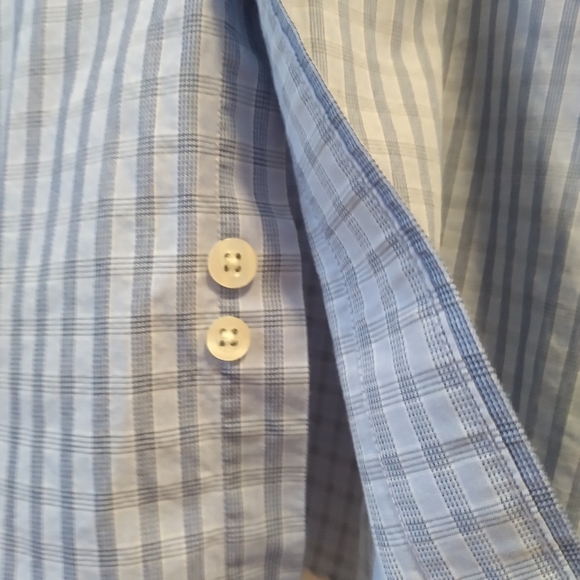 Michael Kors Blue/White Dress XL Shirt. - Picture 4 of 7